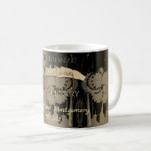 Mug 8e anniversaire du Mariage de bronze Steampunk (Devant droit)