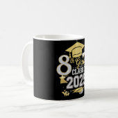 Mug 8e Classe De 2025 Graduate Graduation (Devant gauche)