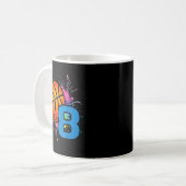 Mug 8th Birthday Basketball 8 Year Old Bday Srts Boys (Devant gauche)