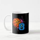 Mug 8th Birthday Basketball 8 Year Old Bday Srts Boys (Gauche)