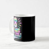 Mug 8th Birthday Tie-dye 8 Year Of Being Awesome (Devant gauche)