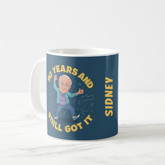 Mug 90 ans et toujours (Devant gauche)