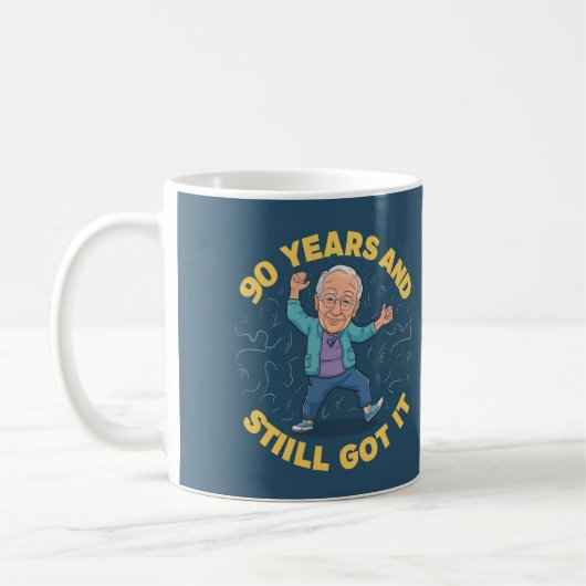 Mug 90 ans et toujours (Gauche)
