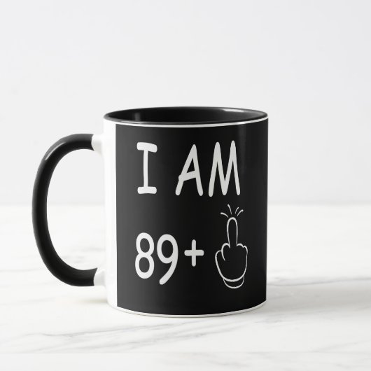 Mug 90e anniversaire, Anniversaire drôle (Gauche)