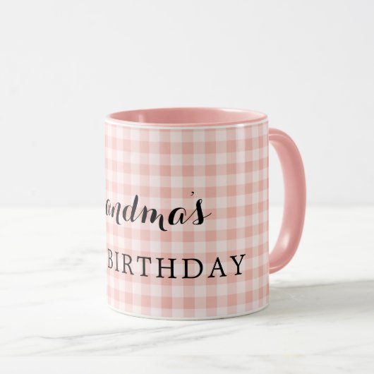 Mug 90e anniversaire de grand-mère (Devant droit)