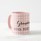 Mug 90e anniversaire de grand-mère (Devant gauche)