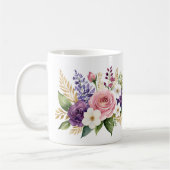 Mug 90e anniversaire Floral Bouquet Gold Accents (Gauche)
