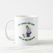 Mug 90e anniversaire Golfer Gag cadeau (Gauche)