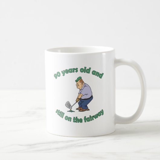Mug 90e anniversaire Golfer Gag cadeau (Droite)