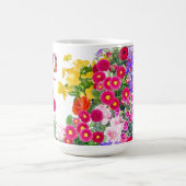 Mug 90e fête d'anniversaire - Bouquet floral 90 ans (Centre)
