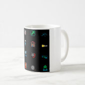 Mug 90s Retro Tech and Web Icon Pattern (Devant droit)