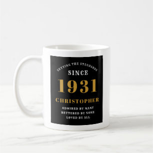 Mug 90th Birthday Standards 1931 Ajouter votre nom Noi