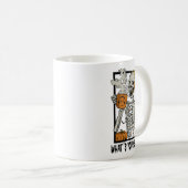 Mug 911 Dispatcher Halloween Squelette Quel Émerge (Devant droit)