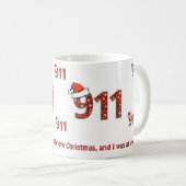 Mug 911 Twas la nuit avant Noël (Devant droit)