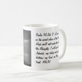 Mug 91:1 de psaume, 2 sur un paysage de BW (Devant droit)