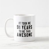 Mug 91 conceptions d'anniversaire (Gauche)