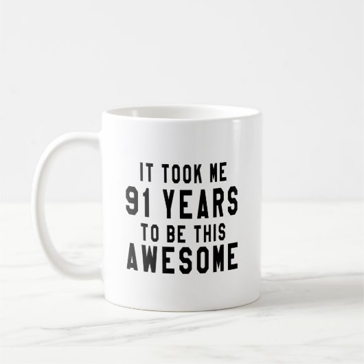 Mug 91 conceptions d'anniversaire (Gauche)