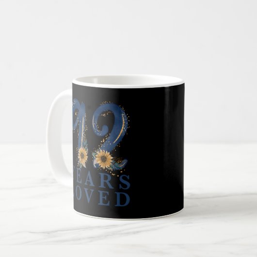 Mug 92 Grand-Mère 92Ème Py 92 Ans Aimés (Devant gauche)