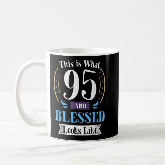 Mug 95 et Bl.ès 95e cadeau d'anniversaire pour hommes (Gauche)