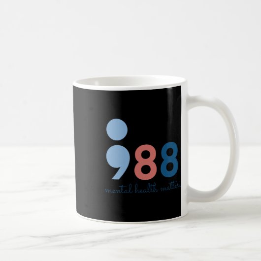 Mug 988 Problèmes de santé mentale (Droite)
