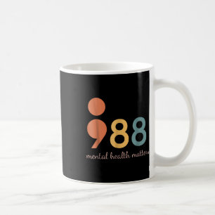 Mug 988 Semicolon Sensibilisation à la santé mentale S