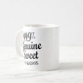 Mug 99,9% Véritable Douce .1% Badass (2) (Devant gauche)