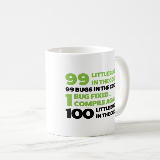Mug 99 insectes dans le code… (Devant droit)