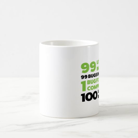 Mug 99 insectes dans le code… (Centre)