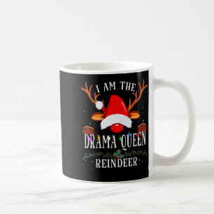 Mug 99 Je Suis La Reine De Drame Renne Noël Famille