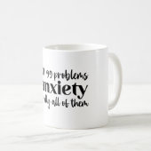 Mug 99 Problèmes Drôle Cadeau de santé mentale (Devant droit)