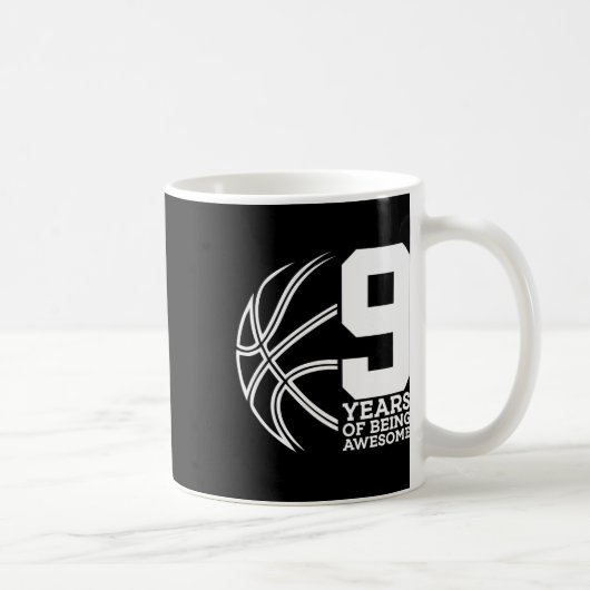 Mug 9 ans d'être génial Bysketbyll 9e anniversaire (Droite)