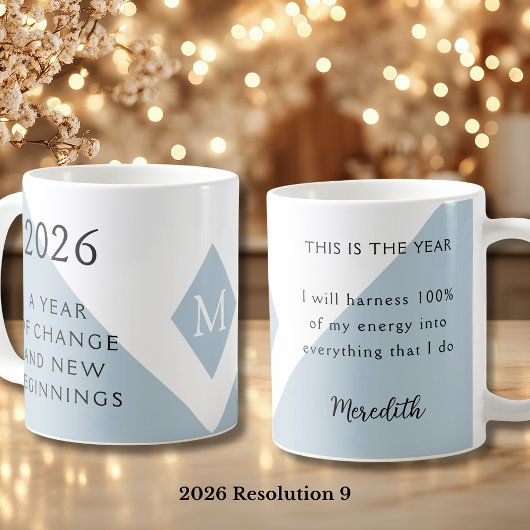 Mug 9. New Year Resolution for 2026 Year of Change