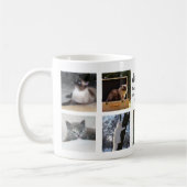 Mug 9 x Photo Collage Amoureux de les chats Texte pers (Gauche)