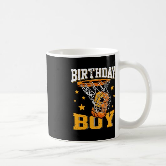 Mug 9e anniversaire de basket-ball garçon 9 ans de bas (Droite)