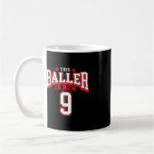 Mug 9e anniversaire de basket-ball Lover 9 ans Anniver (Gauche)