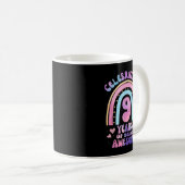Mug 9e anniversaire fille Tie Dye 9 ans d'être génial (Devant droit)