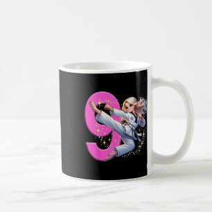 Mug 9e anniversaire Girl Martial Arts Party Taekwondo 