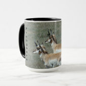 Mug A27 Pronghorn Antelope Young Bucks (Devant gauche)