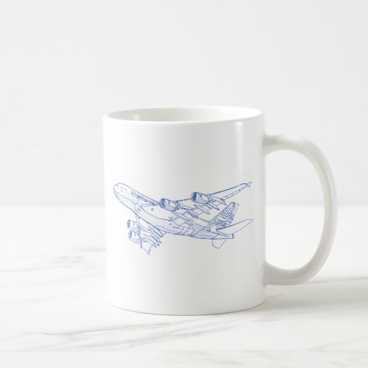 Mug A380 Airbus (Droite)