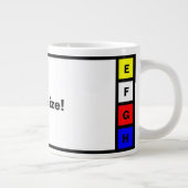 Mug à 4 lettres personnalisable (Droite)