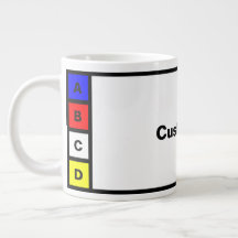 Mug à 4 lettres personnalisable