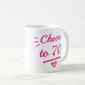 Mug À 70 ans, quelle rigolade Rose ! (Devant droit)