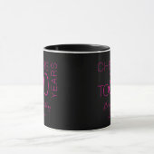Mug À 80 ans, élégant anniversaire Black Pink (Centre)