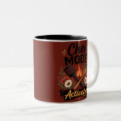 Mug à accentuation Mode Chef Activé noir (Devant droit)