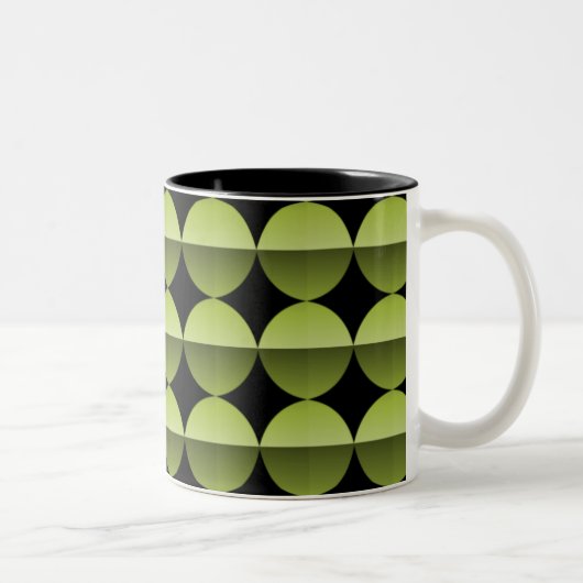 Mug à air rétro, vert olive (Droit)