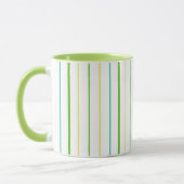 Mug à anneaux chic, Grilles, Vert, Turquoise, Jaun (Gauche)