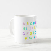 Mug A-B-C pastel (Devant gauche)