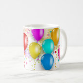 Mug à ballons colorés - Personnaliser (Devant droit)