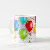 Mug à ballons colorés - Personnaliser (Devant gauche)