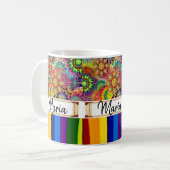Mug à bande colorée (Devant gauche)